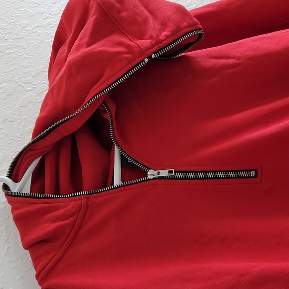 DEFEND PARIS with full hoddie zipper (red) - Picture 3 of 4